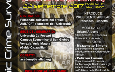 Bitcoin, riciclaggio e frodi. Convegno e laboratorio a Ca’ Foscari